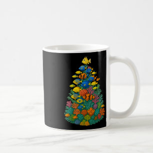 Saltwater Aquarium Christmas Tree  Coffee Mug