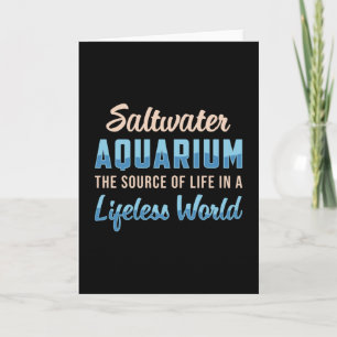 Saltwater Aquarium Lifeless World Aquatic Aquarist Card