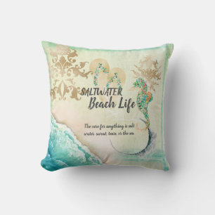 Saltwater Beach Life  Cushion