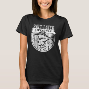 Saltwater Deep Sea Fishing Angler Fisherman Sport T-Shirt