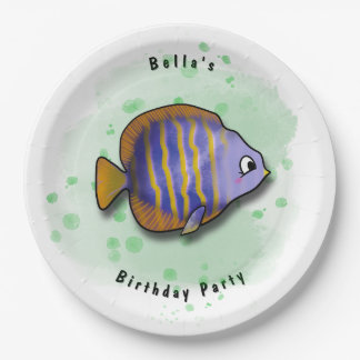 saltwater fish Party Paper Plate