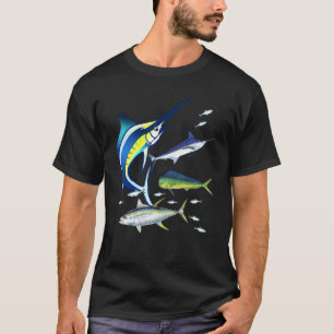 Saltwater Fish Swordfish Mahi Tuna Kingfing Atlant T-Shirt