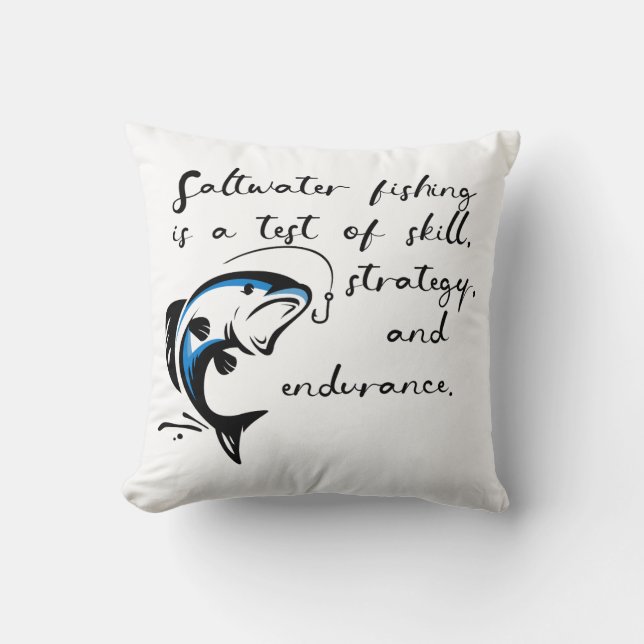Saltwater fishing. cushion (Front)