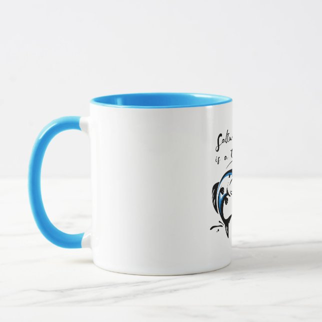 Saltwater fishing. mug (Left)