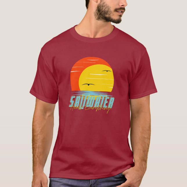 Saltwater Heals Everything T-Shirt (Front)