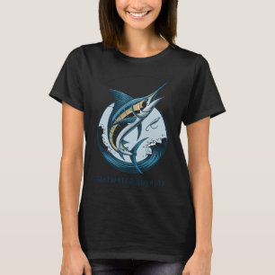 Saltwater Royalty: Blue and Gold Majesty of the Oc T-Shirt
