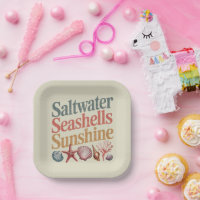 Saltwater Seashells Sunshine Summer Beach Vacation