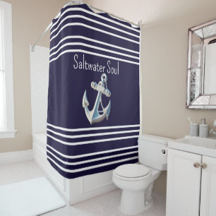 Saltwater Soul Shower Curtain