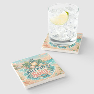 Saltwater Soul Stone Coaster