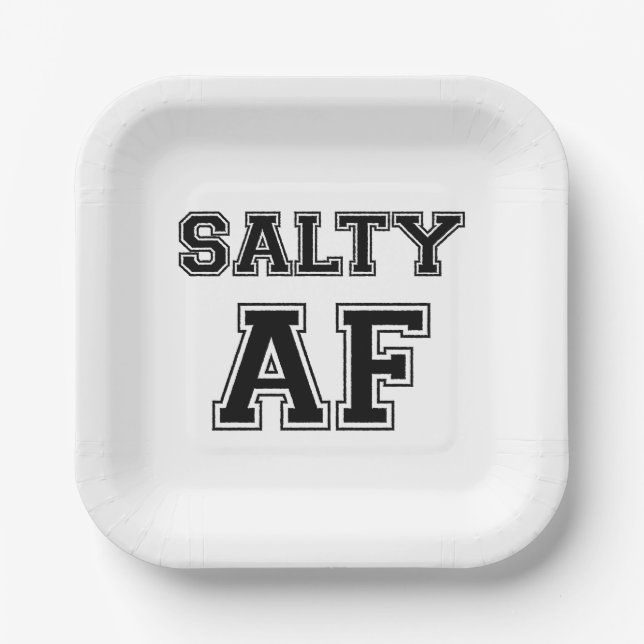 SALTY AF PAPER PLATE (Front)