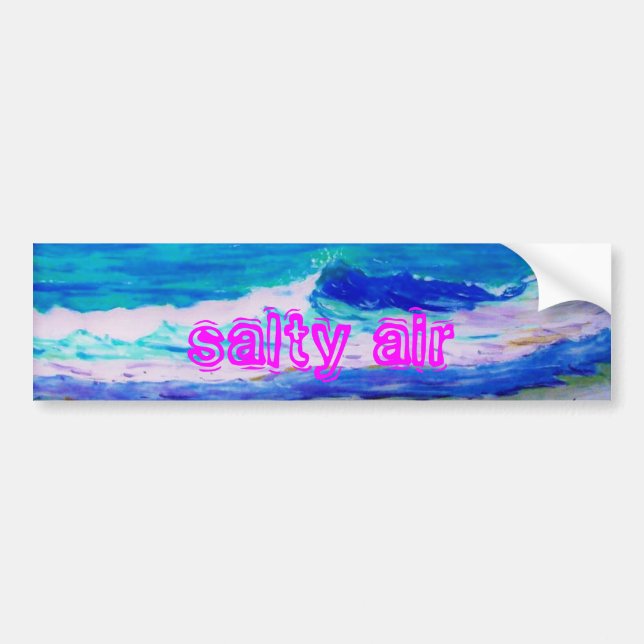 salty air bumper sticker (Front)