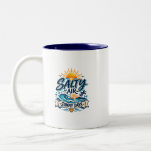 Salty Air Sunny Days Beach Coffee Mug