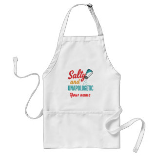 Salty and Unapologetic – Retro Diner Salt Shaker Standard Apron
