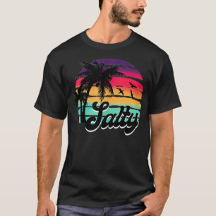 Salty Beach Lover Summer Vibes Summertime Beach Va T-Shirt