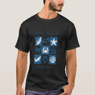 Salty Beach Vacation Santa Ana California T-Shirt