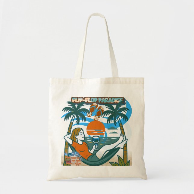 Salty Breeze & Sandy Toes: The Ultimate Beach Tote (Front)