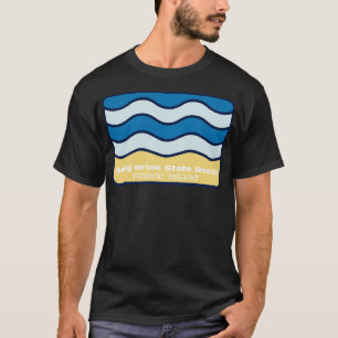 Salty Brine State Beach Rhode Island Crashing Wave T-Shirt