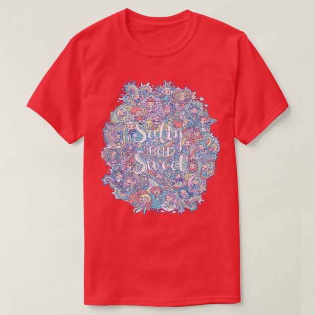Salty but Sweet Ultimate mermaid design T-Shirt (Design Front)