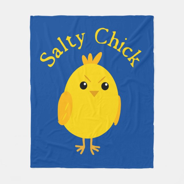 Salty Chick  Fleece Blanket (Front)
