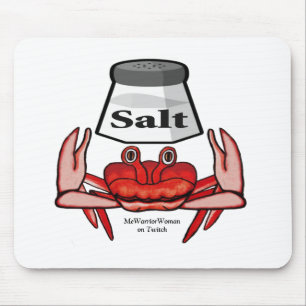 Salty Crab, MeWarriorWoman on Twitch Mouse Mat