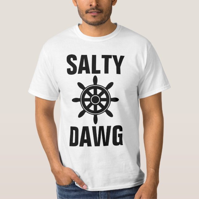 SALTY DAWG MEN's NAUTICAL T-SHIRTS (Front)