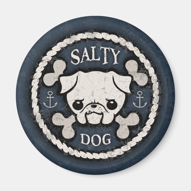 Salty Dog -bd Magnet (Front)