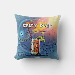 Salty Dog Cocktail (#6 of 12 Drink Recipe Sets) Cushion