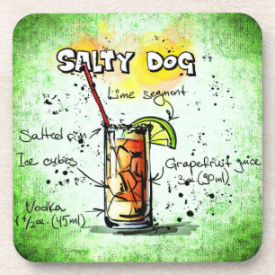 Salty Dog Cocktail Drink Coaster