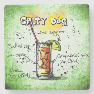Salty Dog Drink Recipe Stone Coaster
