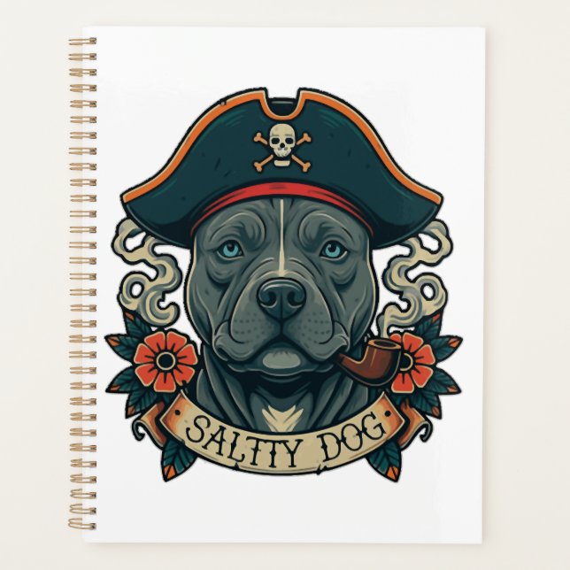 Salty Dog Pitbull Planner (Front)