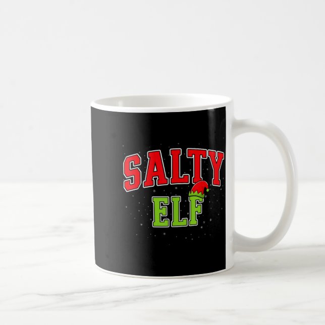 Salty Elf Christmas Family Matching Group Xmas  Coffee Mug (Right)