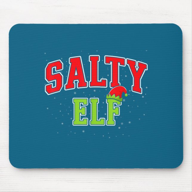 Salty Elf Christmas Family Matching Group Xmas  Mouse Mat (Front)