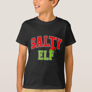 Salty Elf Christmas Family Matching Group Xmas T-Shirt