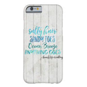 Salty Hair Sandy Toe Ocean Beach Quote iphone case