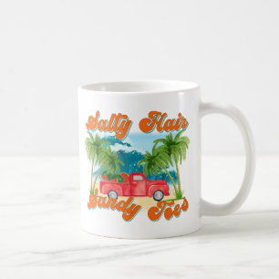 Salty Hair, Sandy Toes Tropical Island Coffee Mug