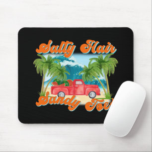 Salty Hair, Sandy Toes   Tropical Island Mouse Mat
