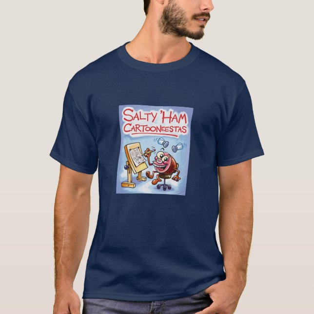 Salty 'Ham Cartooneestas T-shirt (Front)