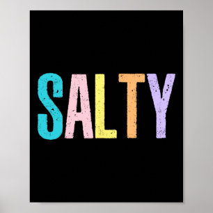 Salty Hawaii Beach Trendy Summer Vacation Vintage Poster