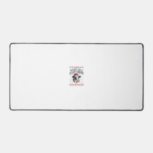 Salty Heifer Christmas Cow Funny Vintage Engraving Desk Mat
