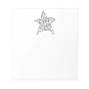 Salty Kisses and Starfish Wishes Hand Lettering Notepad