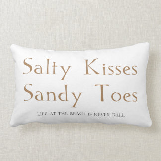 Salty Kisses Sandy Toes Lumbar Cushion