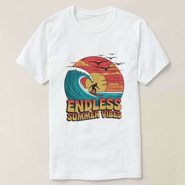  Salty Kisses & Sunset Dreams T-Shirt (Design Front)