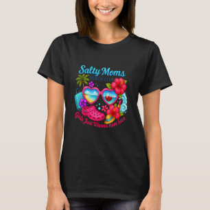 Salty Moms Beach Club Salty Holidays Best Mother T-Shirt