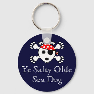 Salty Olde Sea Dog Key Ring