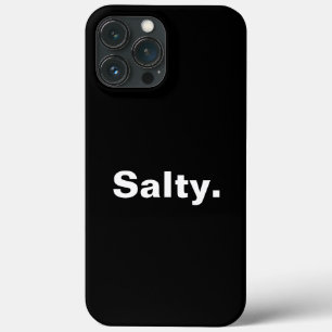 salty one word minimalism design iPhone 13 pro max case