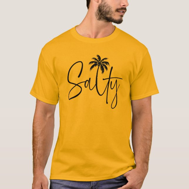 Salty Palm Design T-Shirt (Front)