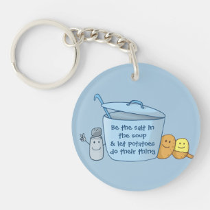 Salty Potato Soup Keychain