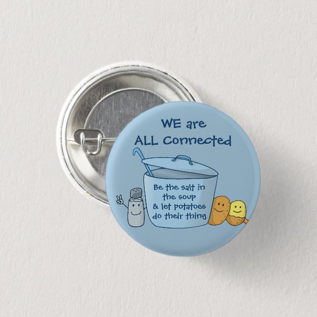 Salty Potato Soup Magnet Button (Front & Back)