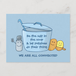 Salty Potato Soup Postcard