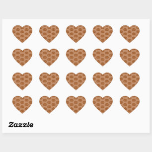 Salty Pretzels Lovers Food Bakers Loop Shape Heart Sticker